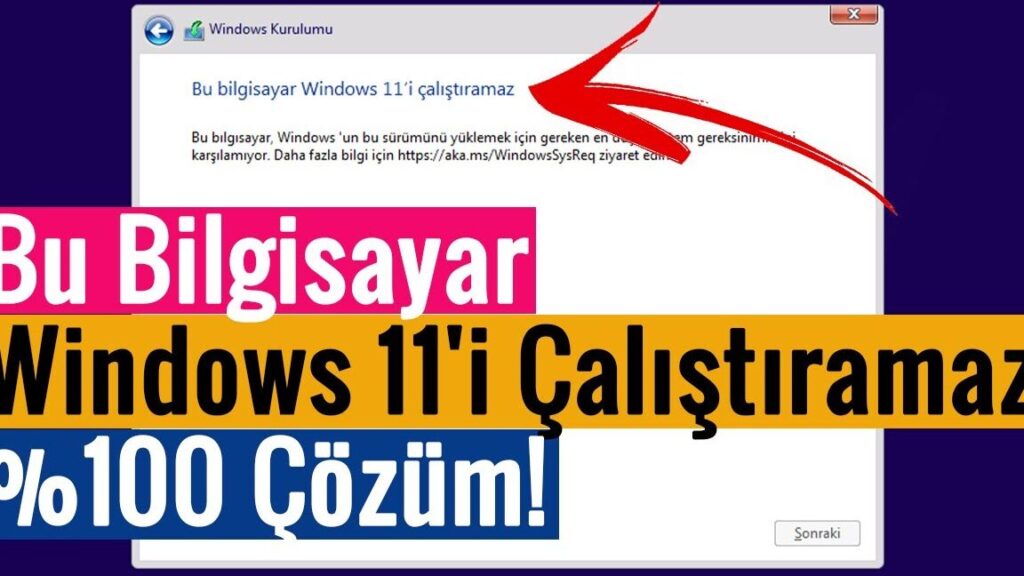 Bu Bilgisayar Windows 11'i Çalıştıramaz: Uyumluluk Sorunlarını Giderme 5 bu bilgisayar windows 11i calistiramaz uyumluluk sorunlarini giderme