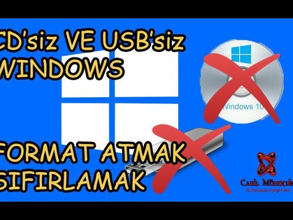 cdsiz format atma bilgisayara nasil format atilir windows 7 cd siz