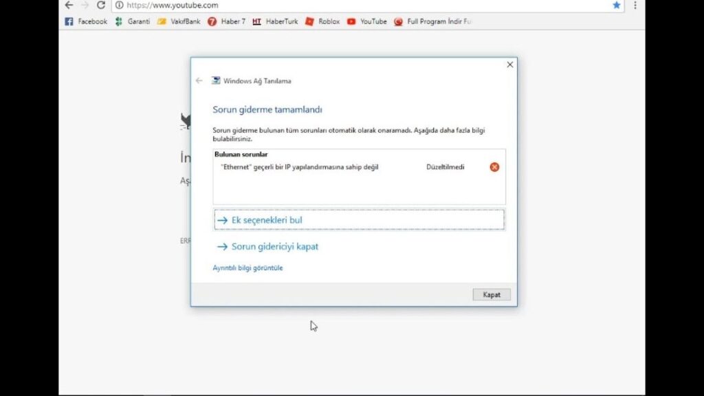 "Ethernet Geçerli Bir IP Yapılandırmasına Sahip Değil" Hatası (Windows 10)! 4 ethernet gecerli bir ip yapilandirmasina sahip degil hatasi windows 10