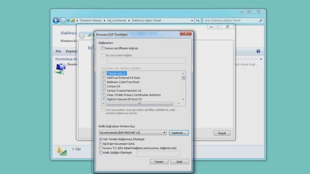 masaustu bilgisayar wifi baglanma windows 7 kablosuz baglantinizi saglayin