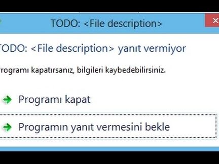 "Microsoft Windows Yanıt Vermiyor" Hatası Çözümü 3 microsoft windows yanit vermiyor hatasi cozumu