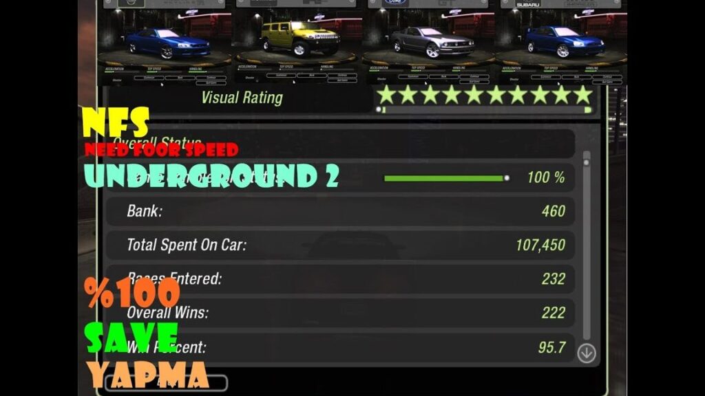 nfs underground 2 0 save nasil yapilir windows 10