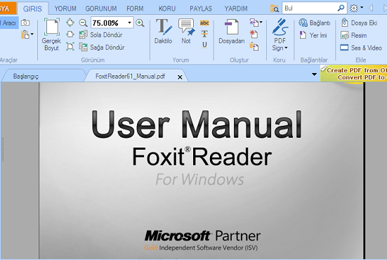 pdf okuyucunuzu turkce yapin foxit reader turkce yapma windows 10