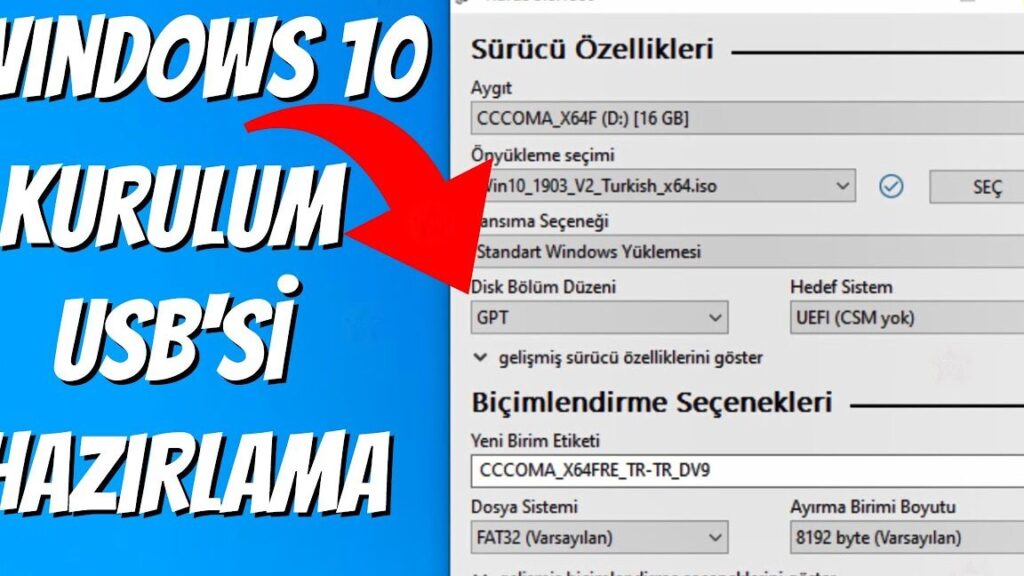 Rufus ile Windows 10 Kurma: USB Bellek ile Kurulum! 1 rufus ile windows 10 kurma usb bellek ile kurulum