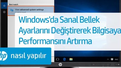 sanal bellek arttirma windows 10 performansinizi artirin