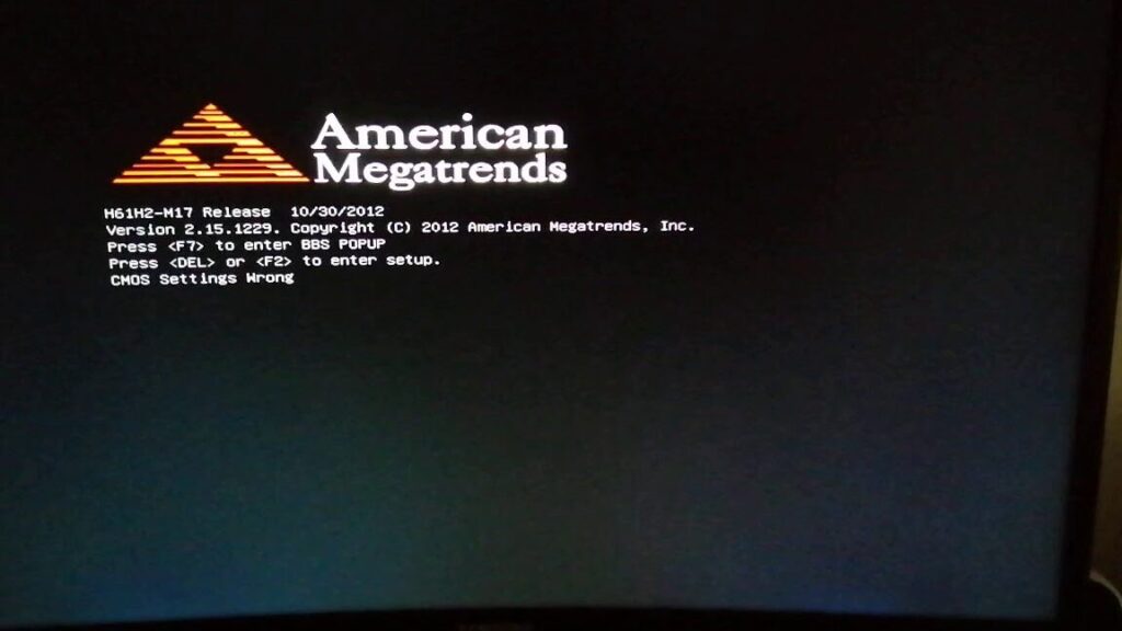 windows 10 american megatrends hatasi ve cozumu