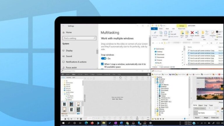 windows 10 ekran bolme coklu gorevleri kolaylastirin