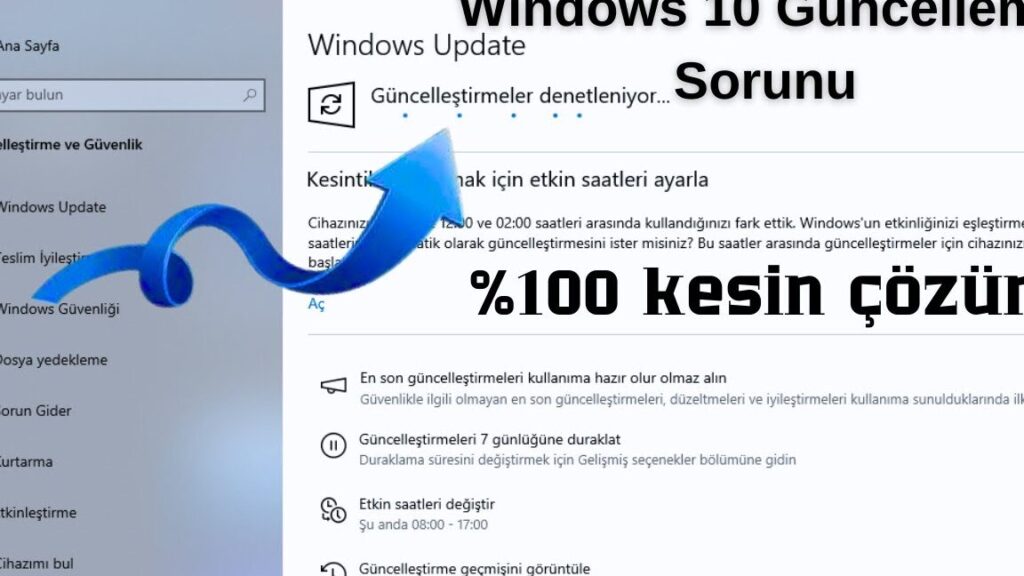 Windows 10 Güncelleme Hatası - Çözüm Önerileri 1 windows 10 guncelleme hatasi cozum onerileri