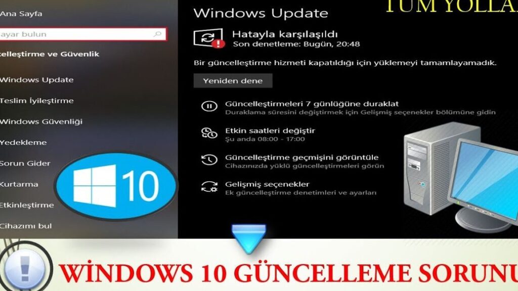 Windows 10 Güncelleme Sorunu: Güncelleme Hatalarını Giderme 1 windows 10 guncelleme sorunu guncelleme hatalarini giderme