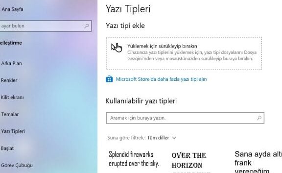Windows 10 Yazı Tipi Değiştirme - Kişiselleştirin! 5 windows 10 yazi tipi degistirme kisisellestirin
