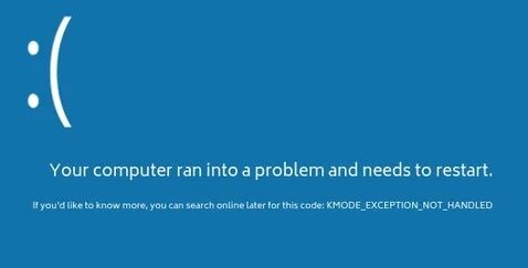 windows 10da kmode exception not handled hatasi cozumu