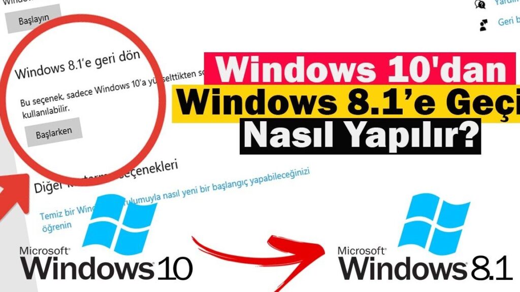 Windows 10'dan Windows 8.1'e Geçme: Detaylı Anlatım 5 windows 10dan windows 8 1e gecme detayli anlatim