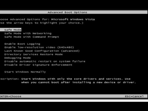 windows 7 guvenli mod acilmiyorsa ne yapmali