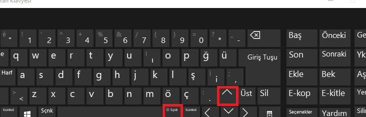 windows ekran dondurme kisayol tusu ile hizli cozum