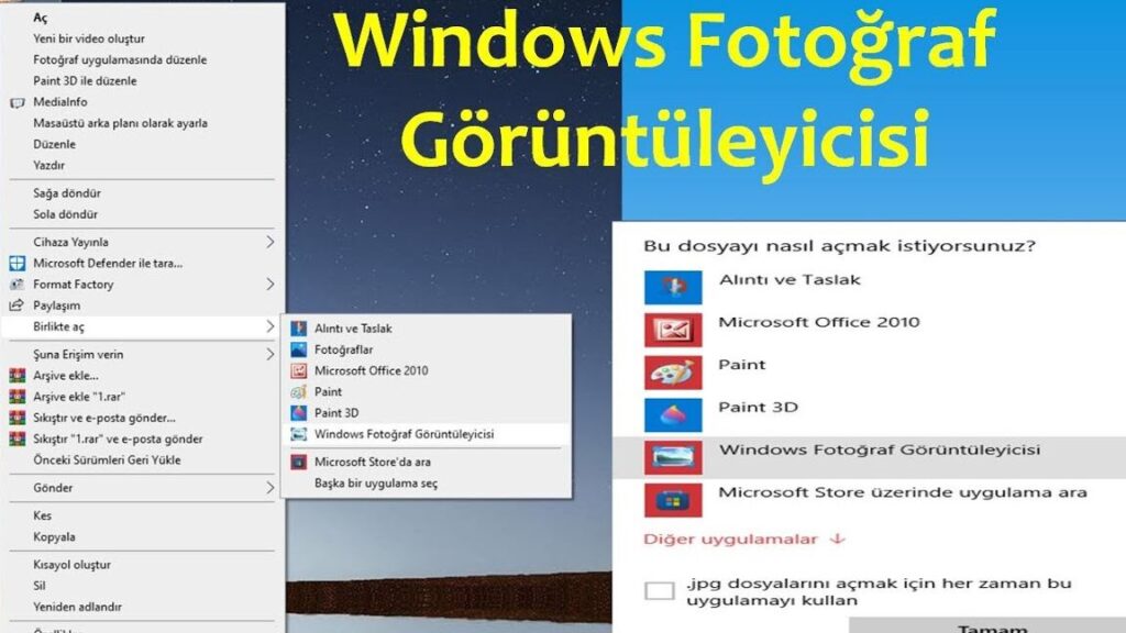 Windows Fotoğraf Görüntüleyicisi Windows 10: Klasik Uygulamaya Geri Dönün! 1 windows fotograf goruntuleyicisi windows 10 klasik uygulamaya geri donun