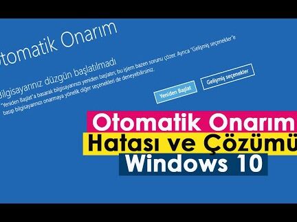 windows hata duzeltme sorunlari otomatik olarak cozun