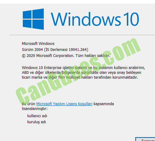 windows kac oldugunu ogrenme surum kontrolu