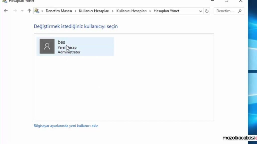 Windows Kullanıcı Adı Değiştirme: Adım Adım Anlatım 5 windows kullanici adi degistirme adim adim anlatim