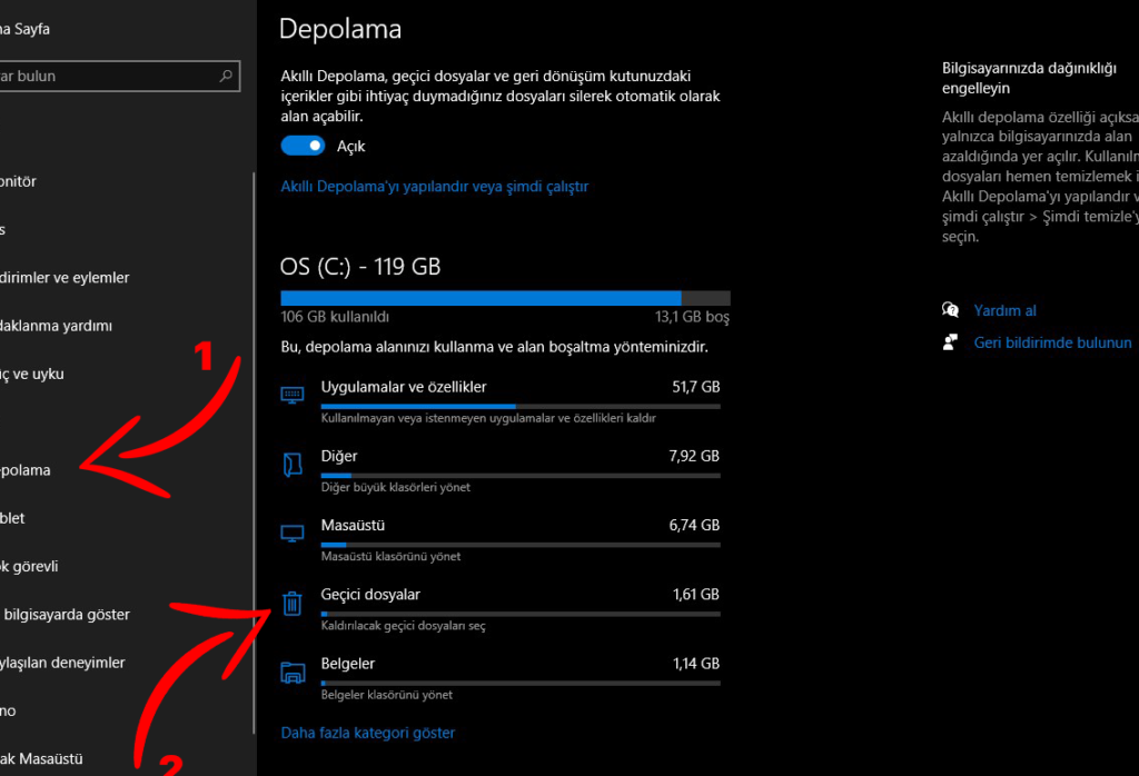 windows old nasil silinir disk alaninizi bosaltin