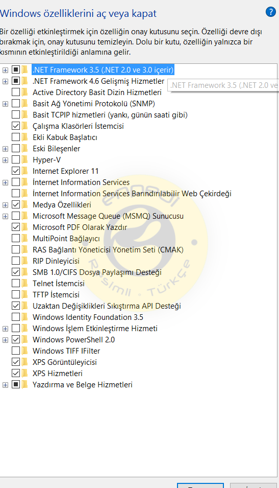 windows ozelliklerini ac veya kapat sisteminizi ozellestirin