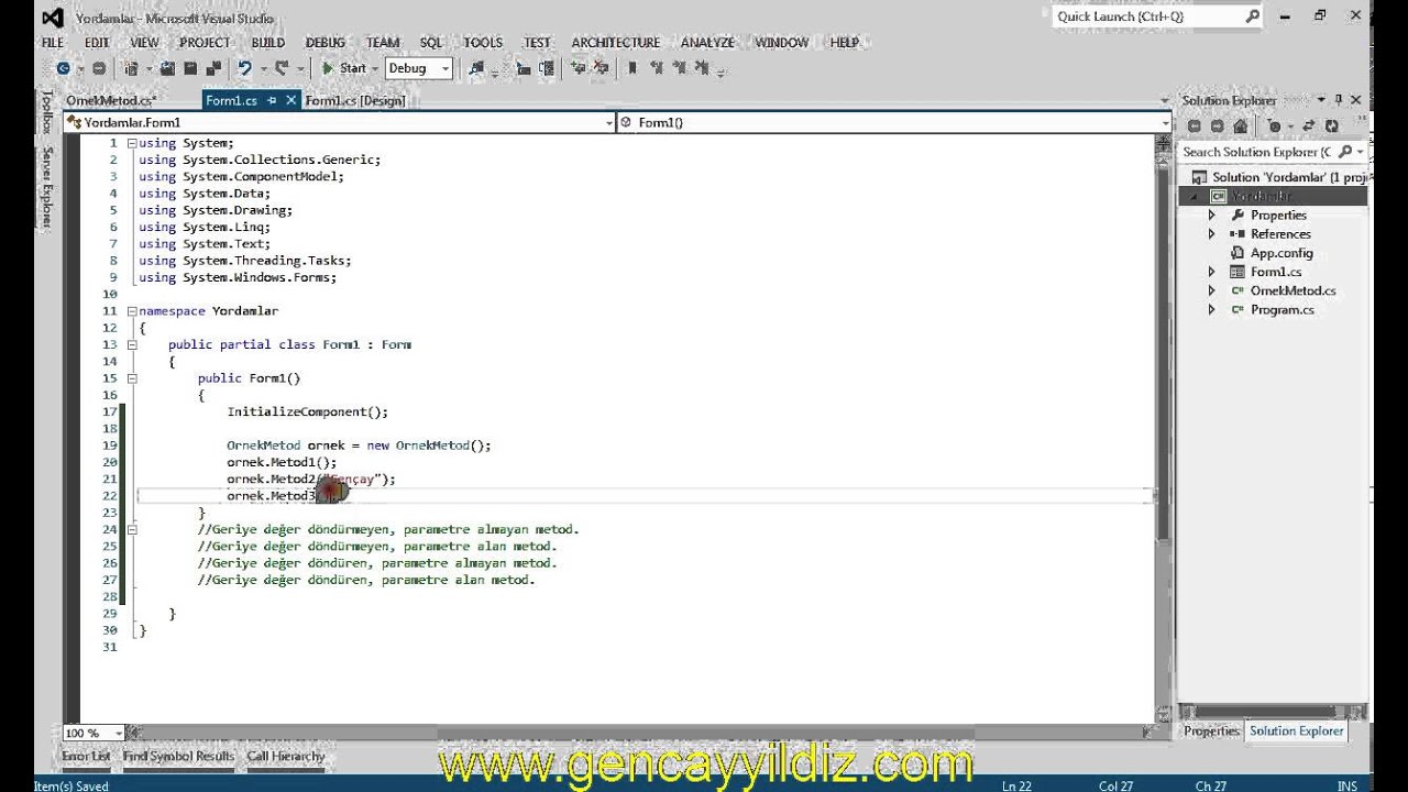 Nesne Tabanlı Programlamada Windows Uygulamaları Geliştirme 8