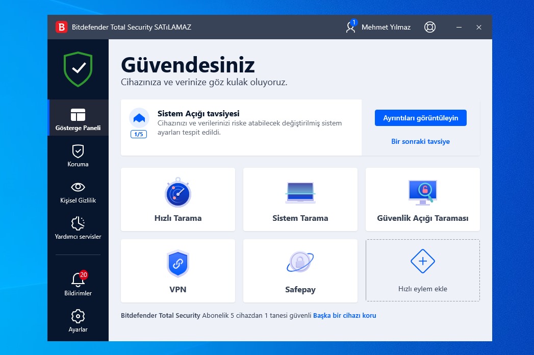 Windows 10 virus temizleme bitdefender