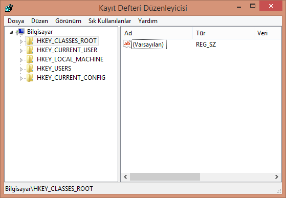 Windows Kayıt Defteri Nedir ve Nasıl Kullanılır? 6 reg mainscreen