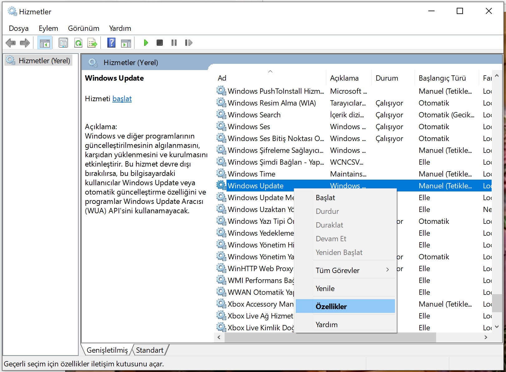 windows 10 otomatik guncelleme 2
