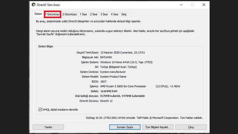 Ekran Kartı Öğrenme (Windows 10): Hangi Ekran Kartına Sahibim? 7 2d2d068f07dacaa781ea0122343fcc9799087a5a