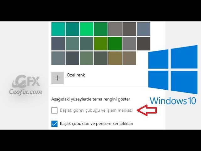 Görev Çubuğu Rengi Değiştirme - Windows 10'u Kişiselleştirin 6 5 sddefault