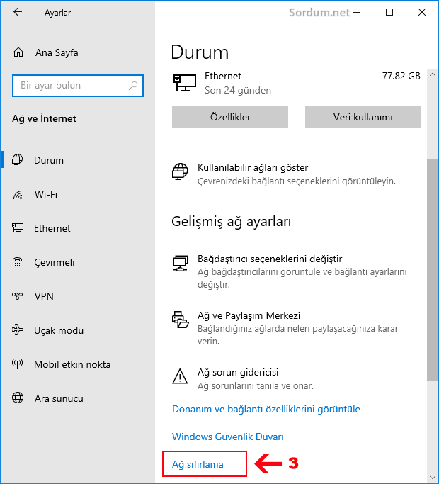 Windows 10 Ağ Ayarları Sıfırlama: Bağlantı Sorunlarını Giderin! 6 windows10 ag sifirlama