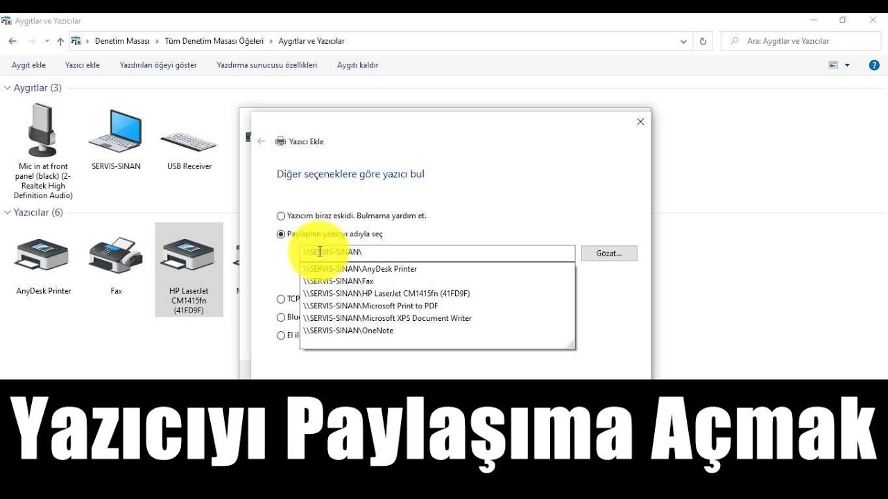 Windows 10 Yazıcı Paylaşımı Sorunu Çözümü - Adım Adım 7