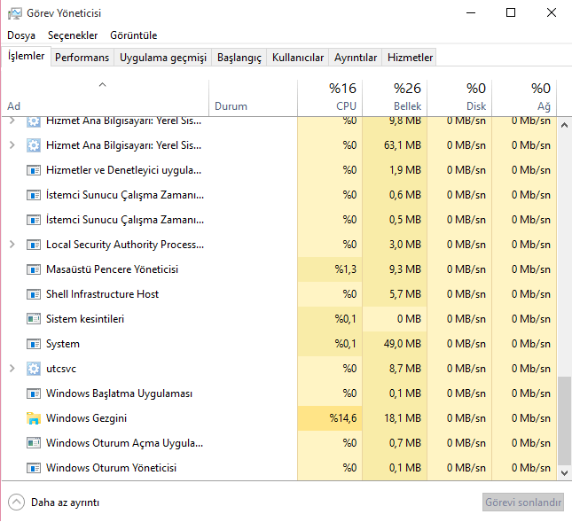 Windows Gezgini Görevi Sonlandır - Donma Sorununu Çözün 7 2 adsiz png