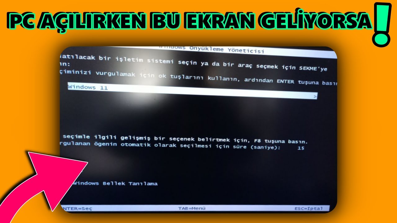 Önyükleme Seçenekleri: Windows Önyükleme Yöneticisi Nasıl Kullanılır? 6