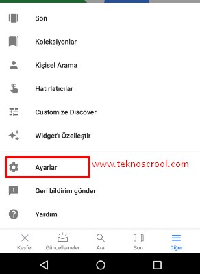 hava bildirim kapatma gm 5 plus