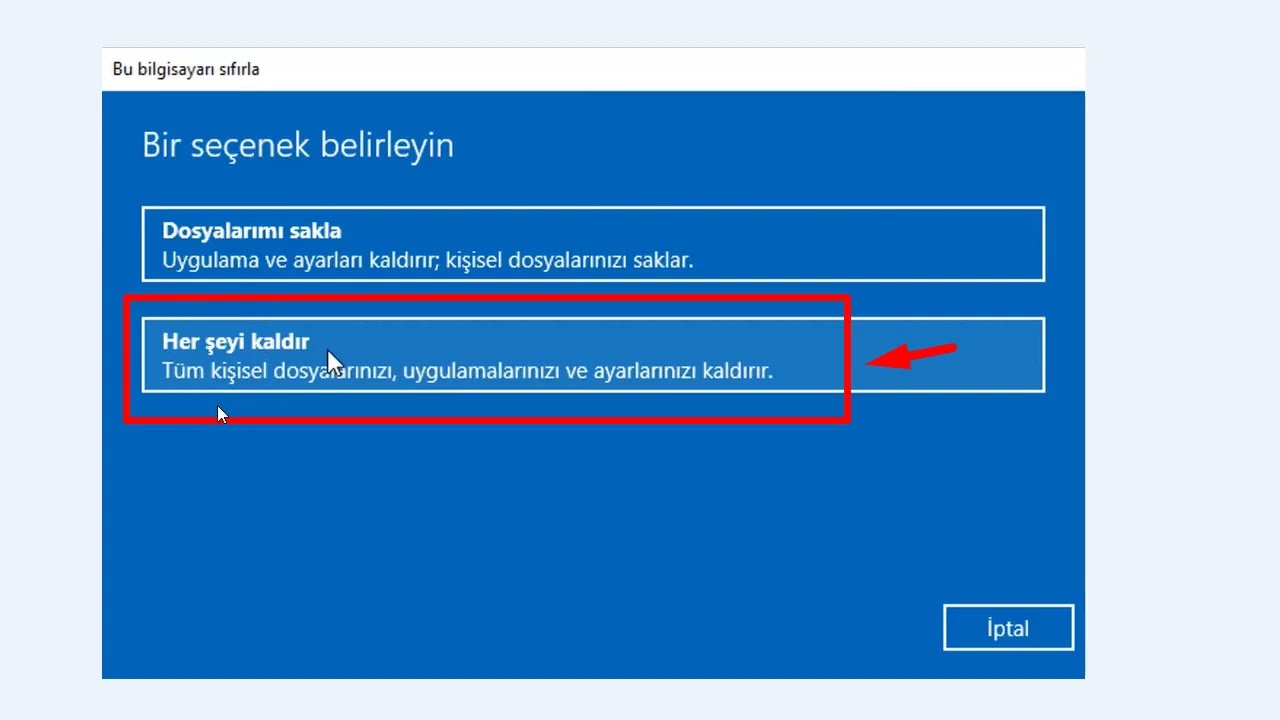 Windows 7 Sıfırlama: Fabrika Ayarlarına Döndürme 8 hq720