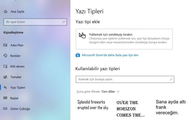 Windows 10 Yazı Tipi Değiştirme - Kişiselleştirin! 6 windows 10 varsayilan font degistirme rehberi font secme e1637524810821