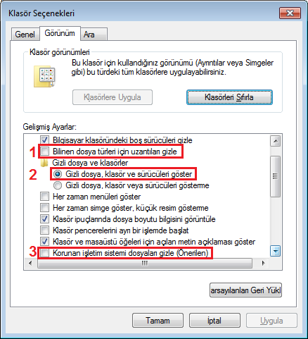 Windows 10 Gizlilik Dosyaları Gösterme: Ne Kadar Güvendesiniz? 9 klasor secenekleri