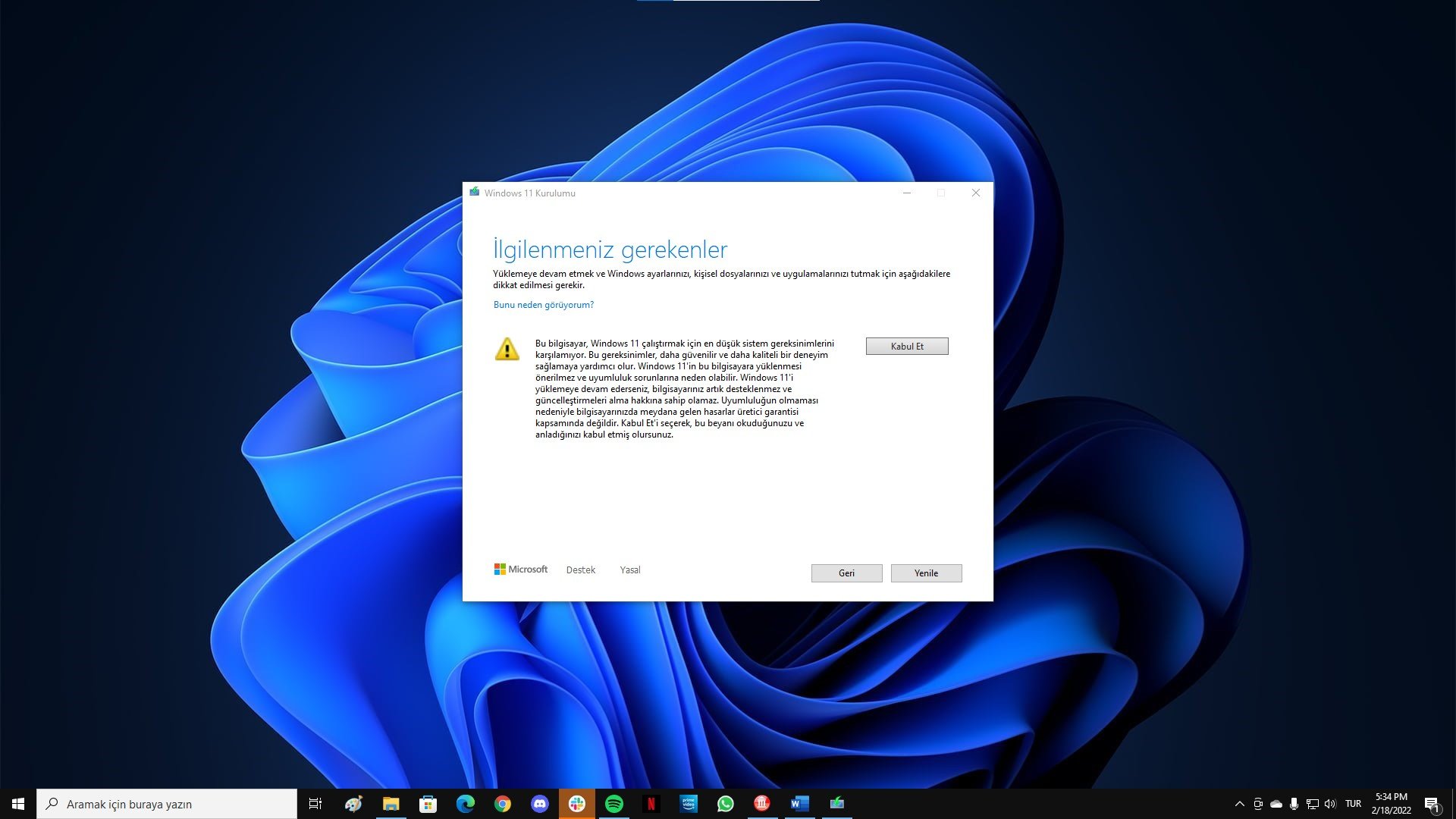 Windows 11 İşlemci Desteklemiyor mu? - Çözüm Önerileri 6 windows 11 desteklenmiyor